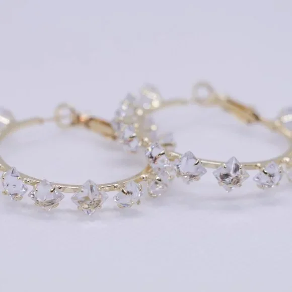 Gold plated Hook Earrings - Picture 4 of 6